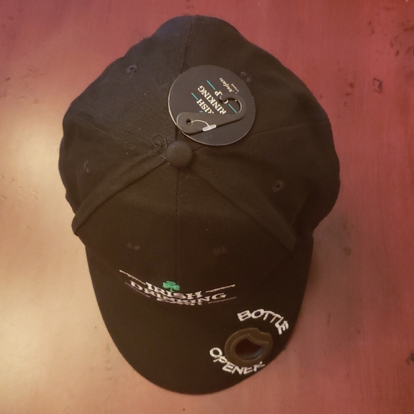 NWT- BLACK 100% COTTON IRISH DRINKING CAP - Picture 5 of 7